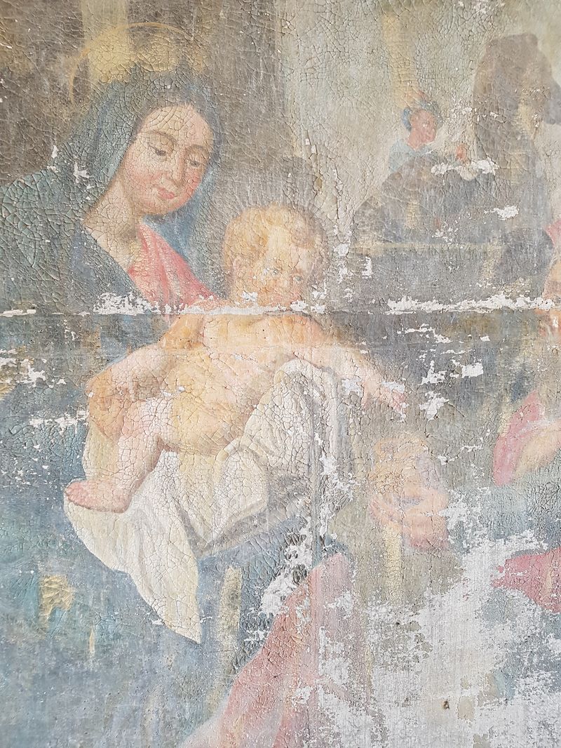 détail de la Vierge à l'Enfant - retable principal